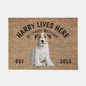 Jack Russell Terrier Personalized Hondenliefhebber Deurmat (Voorkant)