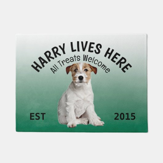 Jack Russell Terrier Personalized Hondenliefhebber Deurmat (Voorkant)
