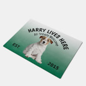 Jack Russell Terrier Personalized Hondenliefhebber Deurmat (Schuin)