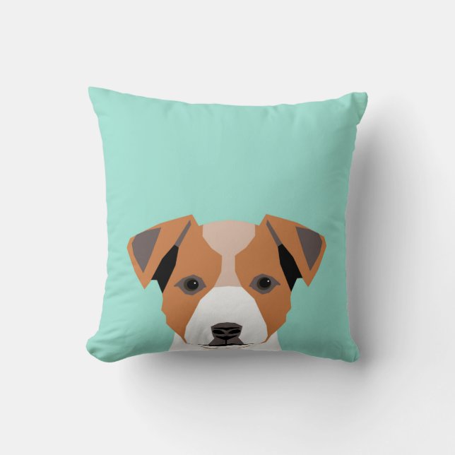 Jack Russell Terrier - Pillow voor de eigenaar van Kussen (Voorkant)