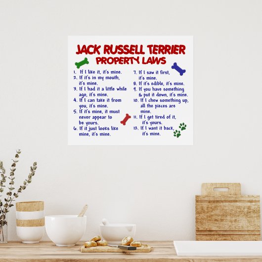 JACK RUSSELL TERRIER PL2 POSTER (Keuken)