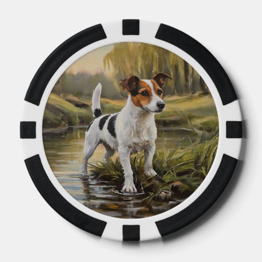 Jack Russell Terrier Poker Chips (Voorkant)