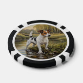 Jack Russell Terrier Poker Chips (Enkel)