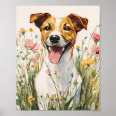 Jack Russell Terrier Poster - Schattigee hondenmuu (Voorkant)
