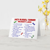 JACK RUSSELL TERRIER Property Laws 2 Kaart (Gele Bloem)