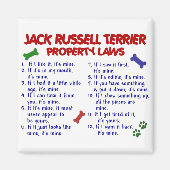 JACK RUSSELL TERRIER Property Laws 2 Magneet (Voorkant)
