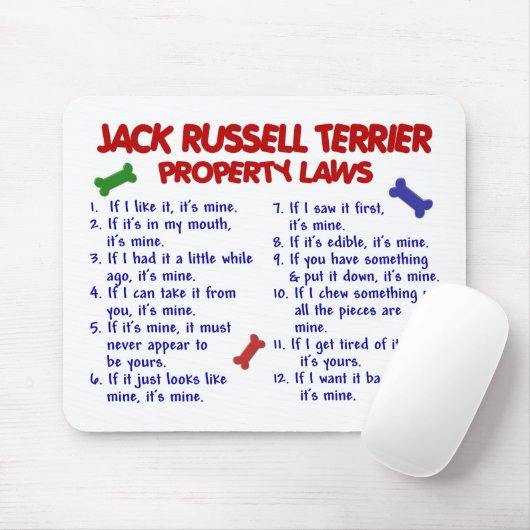 JACK RUSSELL TERRIER Property Laws 2 Muismat (Met muis)