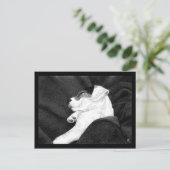 Jack Russell Terrier Pup Briefkaart - "Bliss" (Staand voorkant)