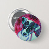 Jack Russell Terrier Pup Button - "Julep" (Voorkant /achterkant)