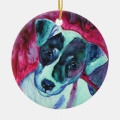 Jack Russell Terrier Pup Ornament - "Julep" (Voorkant)