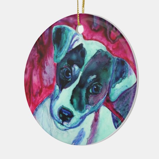 Jack Russell Terrier Pup Ornament - "Julep" (Links)