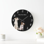 Jack Russell Terrier Puppies Round Wall klok (Huis)