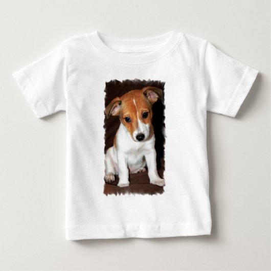 Jack Russell Terrier Puppy Dog Baby T-Shirt (Voorkant)