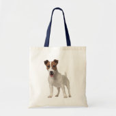 Jack Russell Terrier Puppy Dog Brown and White Tote Bag (Voorkant)