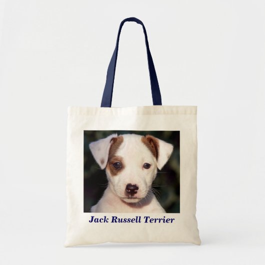 Jack Russell Terrier Puppy Dog Canvas Canvas tas (Voorkant)