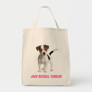 Jack Russell Terrier Puppy Dog Grocery Canvas tas
