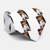 Jack Russell Terrier Puppy Dog Mannen Necktie Stropdas (Opgerold)