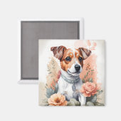 Jack Russell Terrier Puppy Magneet (Voorkant / Achterkant)