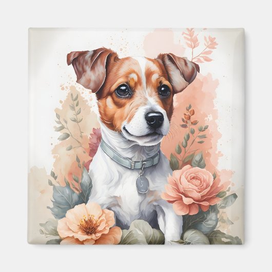 Jack Russell Terrier Puppy Magneet (Voorkant)