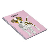 Jack Russell Terrier Puppy Notitieboek (Rechterzijde)