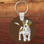 Jack Russell Terrier Puppy Sleutelhanger (Achterkant)