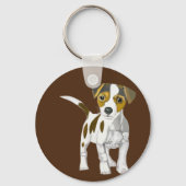 Jack Russell Terrier Puppy Sleutelhanger (Achterkant)
