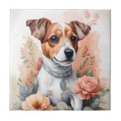 Jack Russell Terrier Puppy Tegeltje (Voorkant)