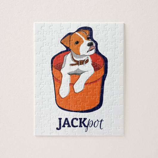 Jack Russell Terrier Puzzle Legpuzzel (Verticaal)