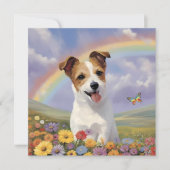 Jack Russell Terrier Rainbow Aangepaste hondennaam (Voorkant)