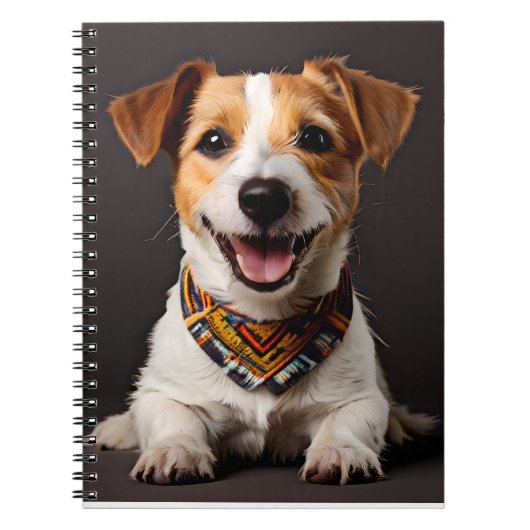 Jack Russell Terrier Realisme Kunstportret Notitieboek (Voorkant)