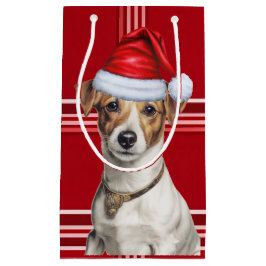 Jack Russell Terrier Red Holiday heeft Kerstmis ge Klein Cadeauzakje