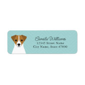 Jack Russell Terrier Return Address Labels (Voorkant)