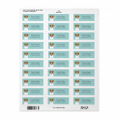 Jack Russell Terrier Return Address Labels (Full Sheet)