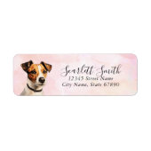 Jack Russell Terrier Return Address Labels (Voorkant)