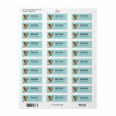 Jack Russell Terrier Return Address Labels (Full Sheet)