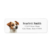 Jack Russell Terrier Return Address Labels (Voorkant)