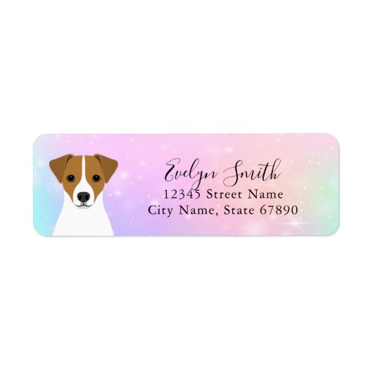 Jack Russell Terrier Return Address Labels (Voorkant)