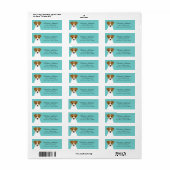 Jack Russell Terrier Return Address Labels (Full Sheet)