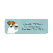 Jack Russell Terrier Return Address Labels (Voorkant)