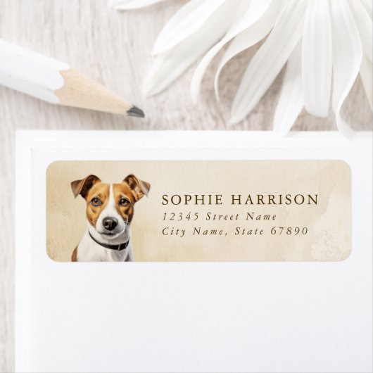 Jack Russell Terrier Return Address Labels (Insitu)