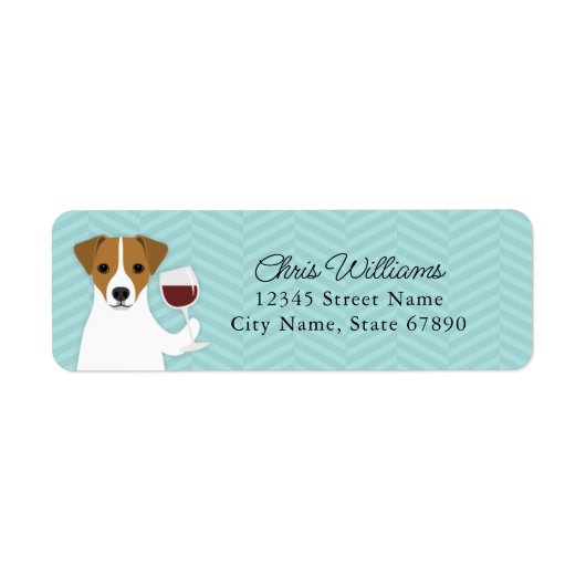 Jack Russell Terrier Return Address Labels (Voorkant)