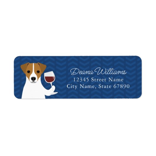 Jack Russell Terrier Return Address Labels (Voorkant)
