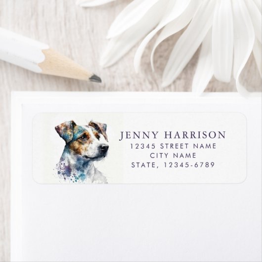 Jack Russell Terrier Return Address Labels (Insitu)