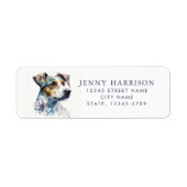 Jack Russell Terrier Return Address Labels (Voorkant)