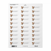 Jack Russell Terrier Return Address Labels (Full Sheet)