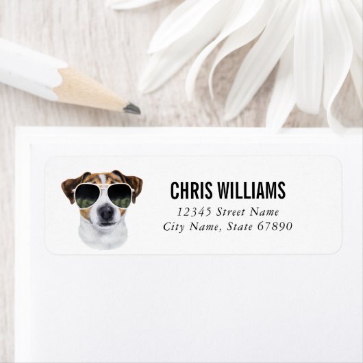 Jack Russell Terrier Return Address Labels (Insitu)