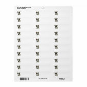 Jack Russell Terrier Return Label (Full Sheet)