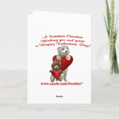 Jack Russell Terrier Rose and Hearts Valentine Feestdagen Kaart (Achterkant)