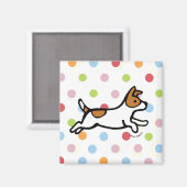Jack Russell Terrier Running Magnet (Voorkant / Achterkant)