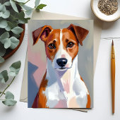 Jack Russell Terrier Schilderij Hond Huisdier Kaar
